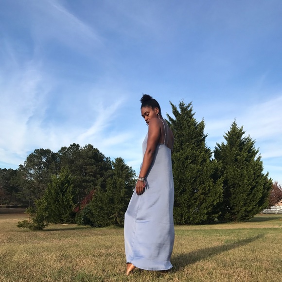 Forever 21 Dresses & Skirts - ✨Forever 21 Blue Boho Maxi Dress Sz Medium✨